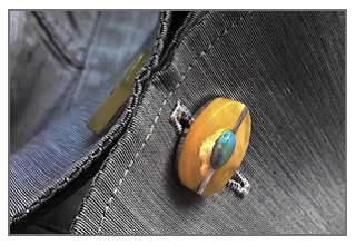 BG-Amber Hand London Made Cufflinks by Beata Gregorczyk