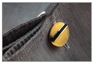 BG-Amber Hand London Made Cufflinks by Beata Gregorczyk